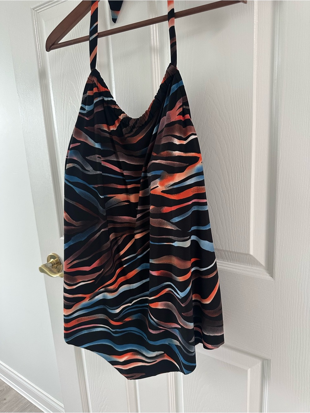 Magicsuit Tigress Nicole Tankini Top - Size 16 NWOT Coral Black Blue - Picture 5 of 10